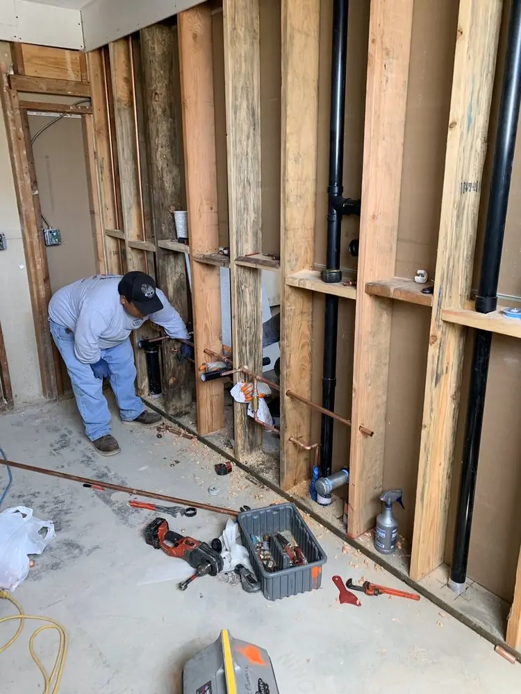 Commercial rough-in plumbing for Gas Line Repair in Monrovia